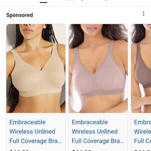Soma Embraceable Wireless Unlined Bra - Black Nwt